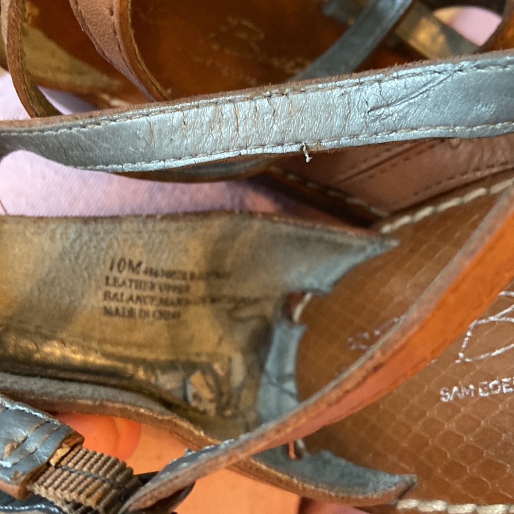 SE Boutique Brown Leather Gladiator Sandals - Picture 3 of 7
